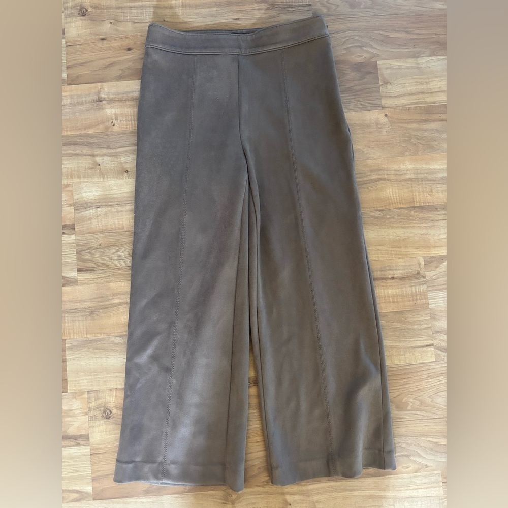 Ann Taylor Faux Suede Side Zip Slacks